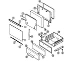 Magic Chef 3126STA door/drawer diagram