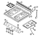 Magic Chef 3147XTW top assembly/manifold panel diagram