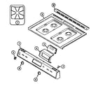 Magic Chef 6157WUW top assembly diagram
