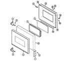 Magic Chef 7458XTW door (upper) diagram