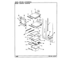 Maytag CDNS22V9A/CR38A shelves & accessories diagram