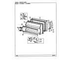 Admiral AT21EM9FA/DA80A freezer door diagram