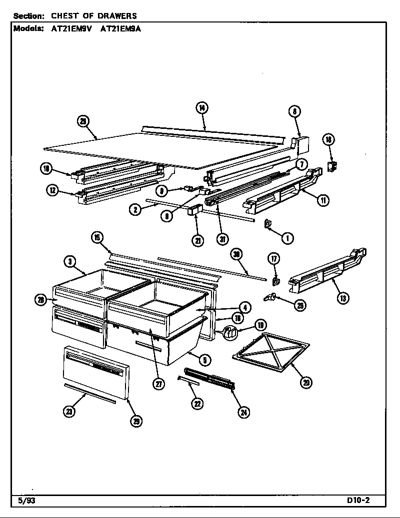 Chest of drawers