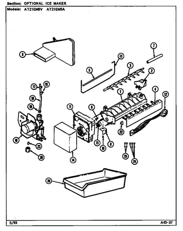 Optional ice maker