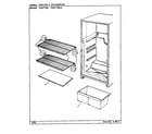 Maytag CNNT153L/CF05A shelves & accessories diagram