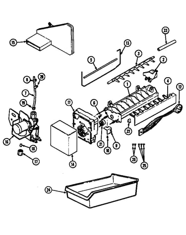Optional ice maker kit
