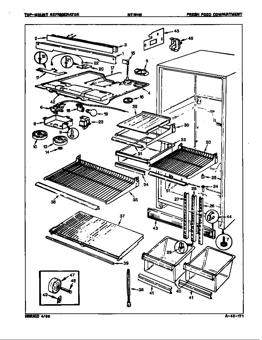 Fresh food compartment (nt19h6/8a06a)
