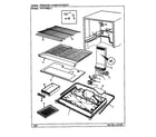 Maytag NNT199KA/CC67A freezer compartment diagram