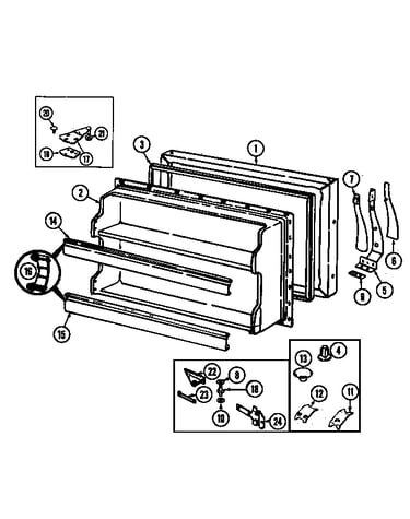 Freezer door