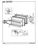 Freezer door (nt21l9/ba75a) (nt21l9/ba75b) (nt21l9a/ba76a) (nt21l9a/ba76b)