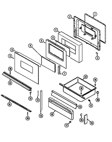 Door/drawer (serial prefix 15)