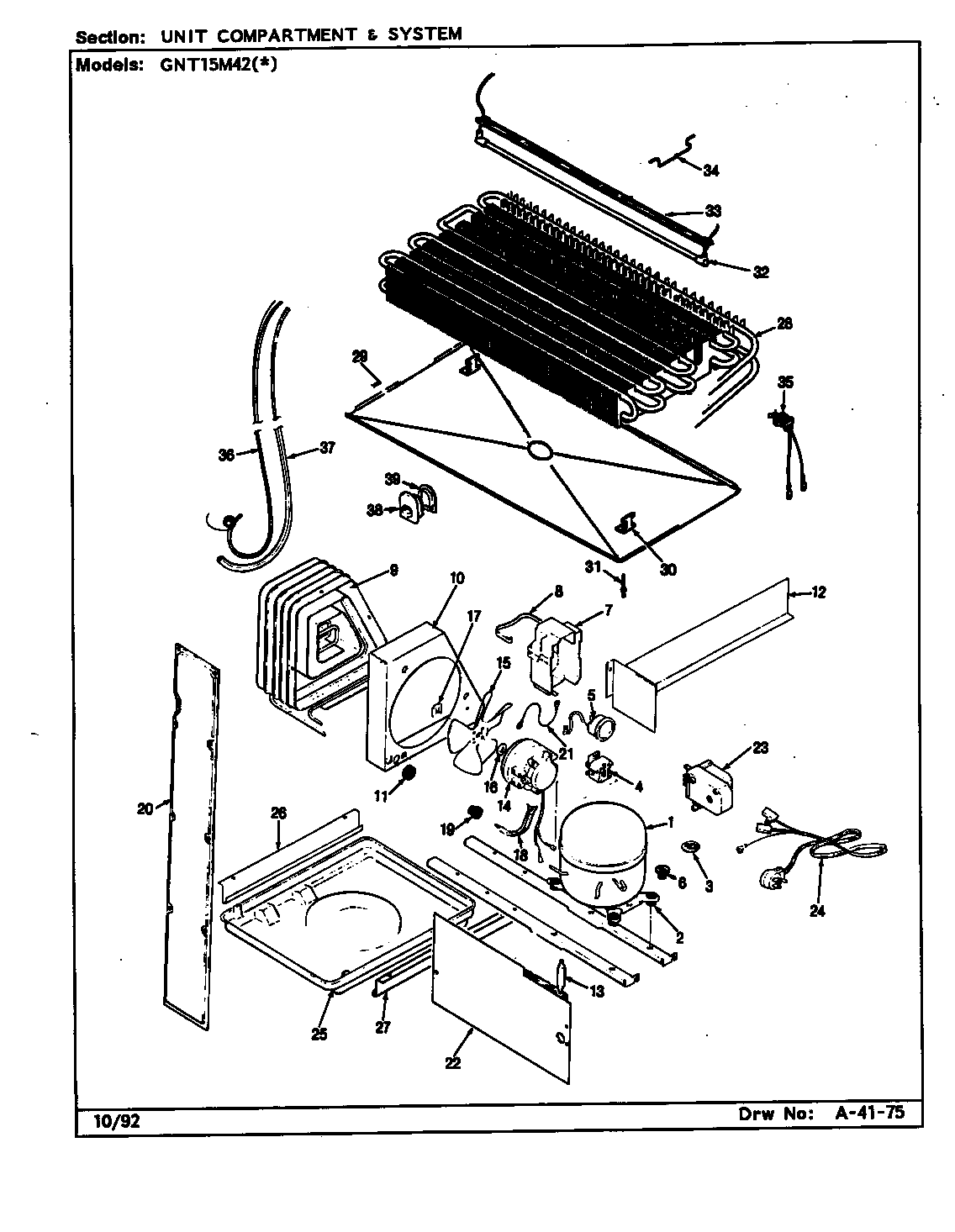 Unit compartment & system