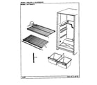 Maytag GNT15M42/CF01A shelves & accessories diagram