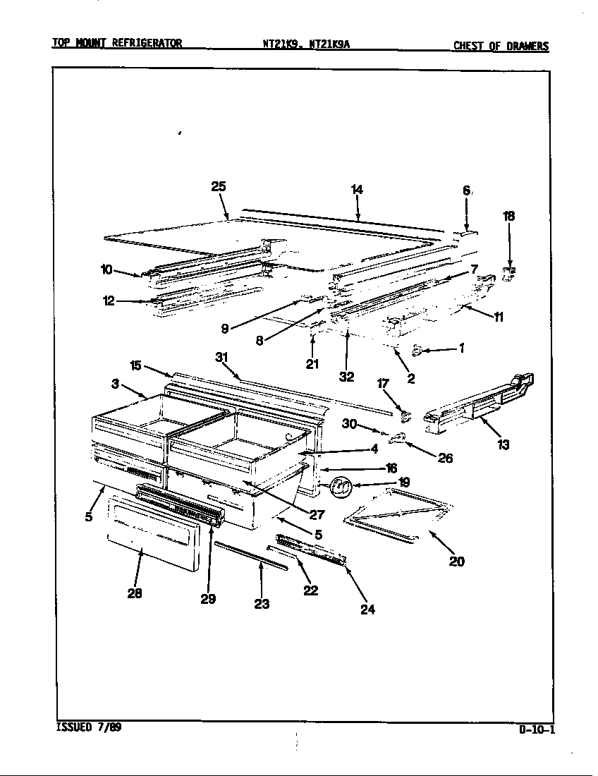 Chest of drawers