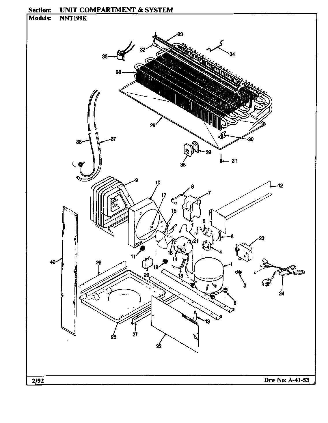 Unit compartment & system