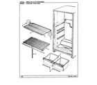 Maytag CNNT174K/BF31C shelves & accessories diagram