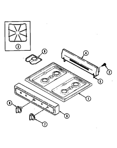 Top assy./control panel