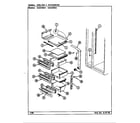 Maytag GS22X9DV/DR35A shelves & accessories diagram