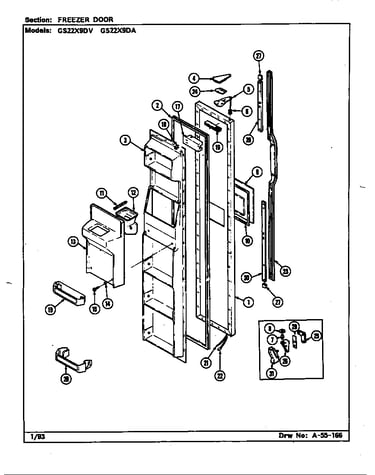 Freezer door
