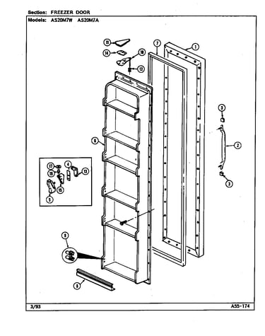 Freezer door