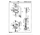 Admiral AW20K3A transmission & related parts (rev. k) diagram
