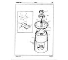 Admiral W25D6A tub diagram