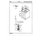 Admiral AW20K2W water carrying & pump assy. (rev. a-d) diagram