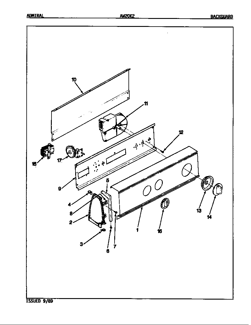 Control panel (rev. a-d)