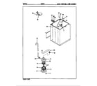 Admiral AW26K3W water carrying & pump assy. (rev. a-d) diagram