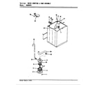 Admiral AW20K3HS water carrying & pump assy. diagram