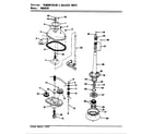 Admiral AW20K3AS transmission & related parts diagram