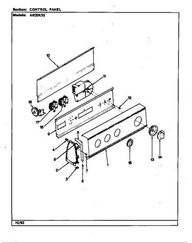 Control panel (rev. a-e)