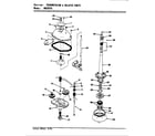 Admiral AW25K3WS transmission & related parts diagram