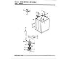 Admiral AW26K3HS water carrying & pump assy. diagram