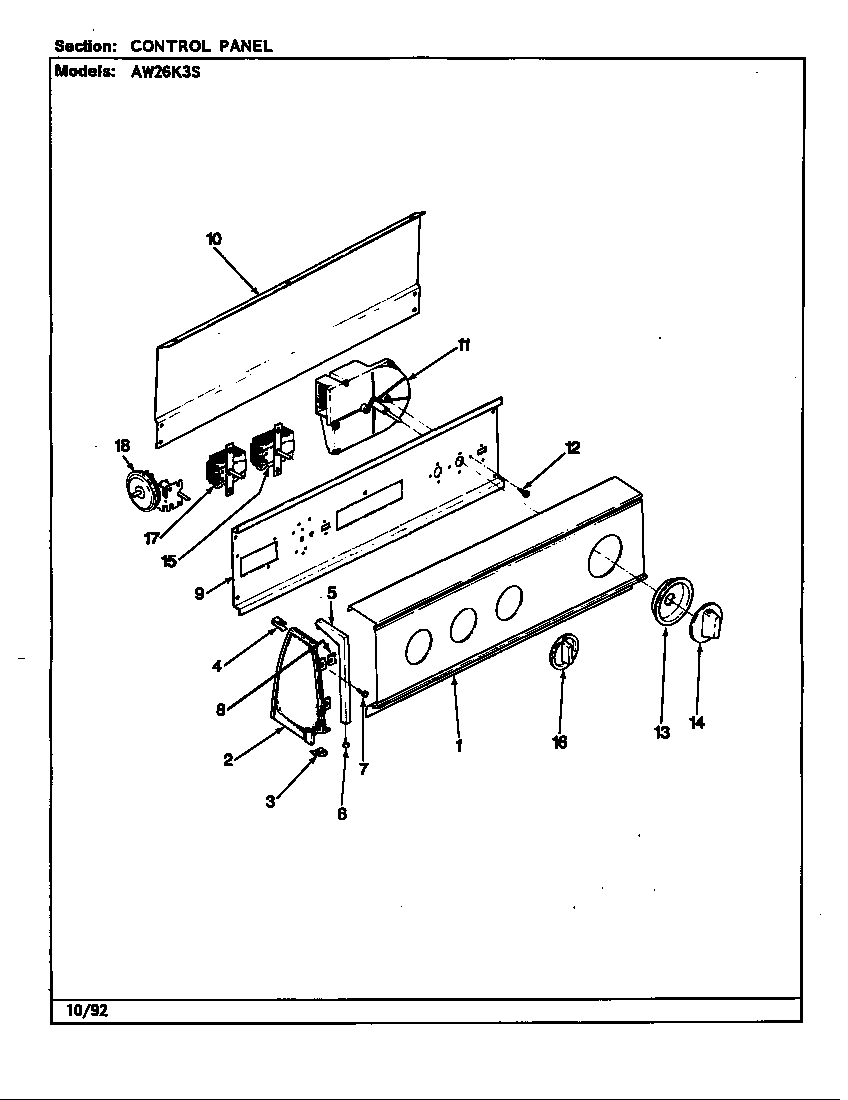 CONTROL PANEL (REV. A-E)