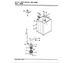 Admiral AW20M1A water carrying & pump assy. (rev. e-f) diagram