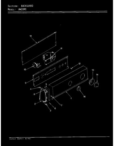 Control panel (orig/rev. a-d)