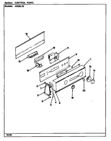Control panel (rev. a-e)