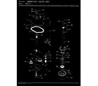 Admiral AW20L4AS transmission & related parts (orig) diagram