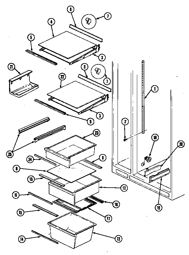 SHELVES & ACCESSORIES (GS24X8DA/DR84A) (GS24X8DA/DR84B) (GS24X8DV/DR83A) (GS24X8DV/DR83B)