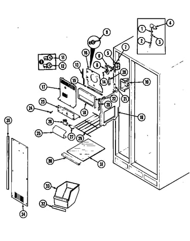 Freezer compartment (gs24x8da/dr84a) (gs24x8da/dr84b) (gs24x8dv/dr83a) (gs24x8dv/dr83b)
