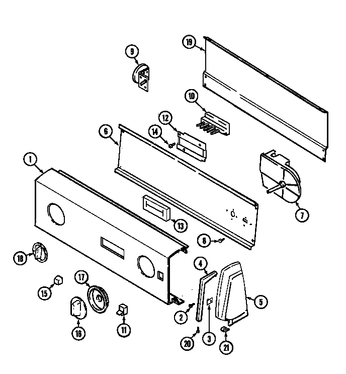 Control panel (lata500aae) (lata500aae)