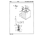 Admiral AW25K3W water carrying & pump assy. (rev. a-d) diagram