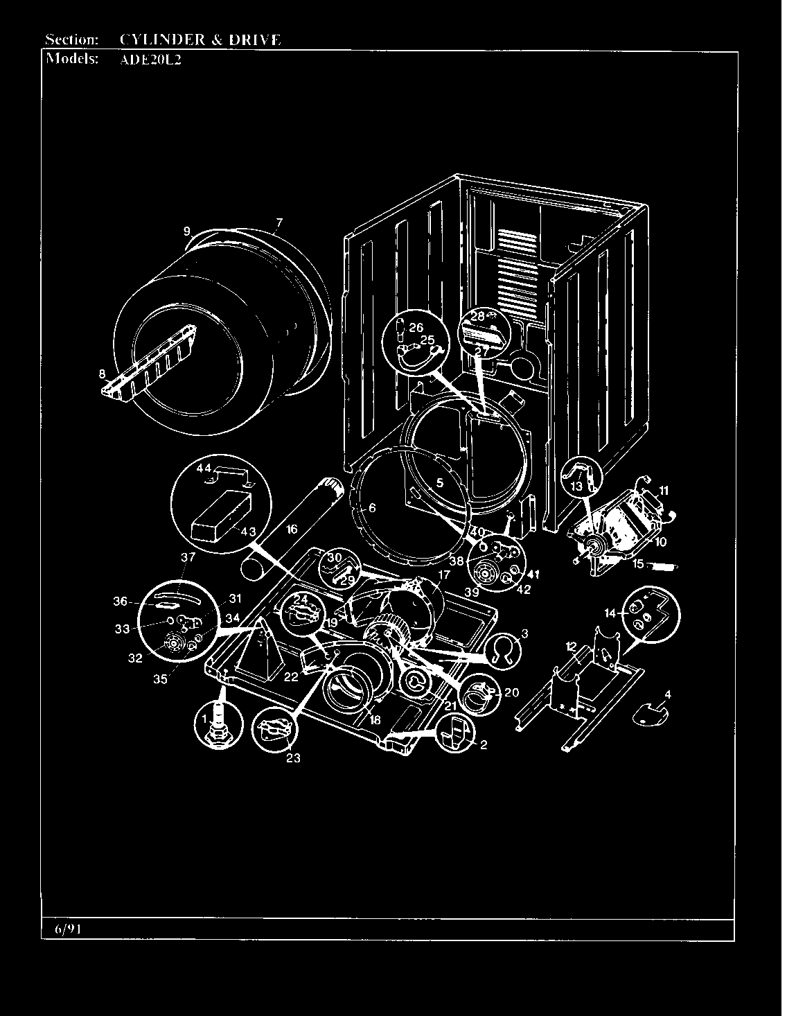Cylinder & drive (rev. a-d)