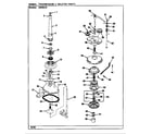 Admiral AW20K23A transmission & related parts (rev. a-d) diagram