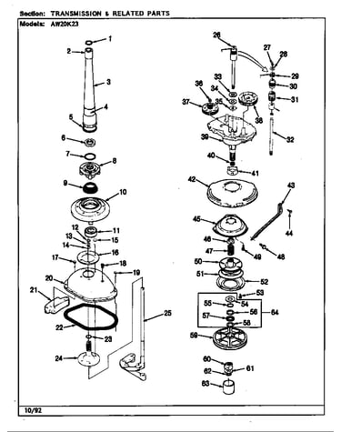Transmission & related parts (rev. a-d)