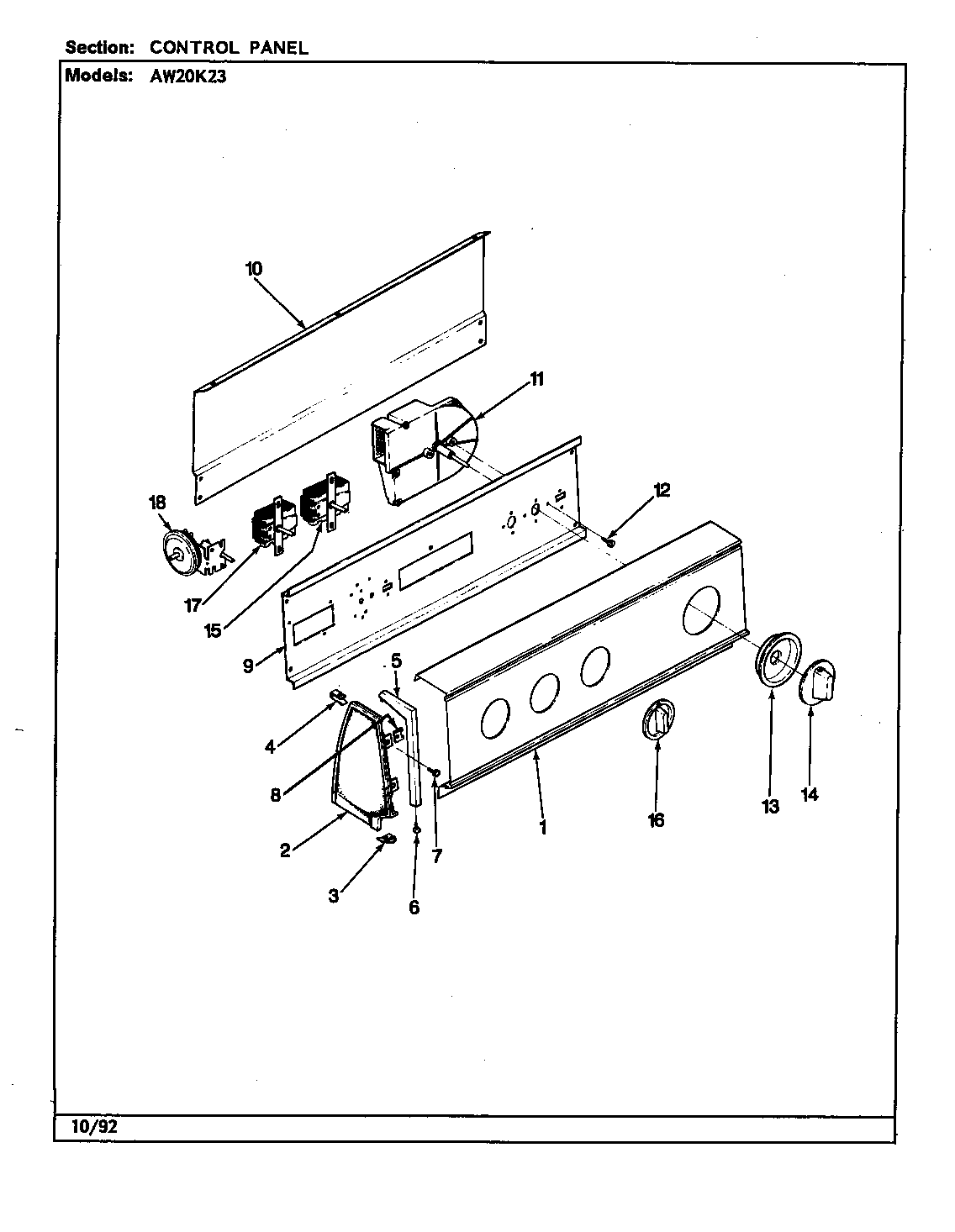 CONTROL PANEL (REV. A-D)