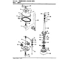 Admiral AW20L4W transmission & related parts (rev. e-f) diagram