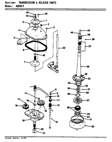 Transmission & related parts (rev. e-f)