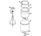 Admiral AW20N3SV tub diagram